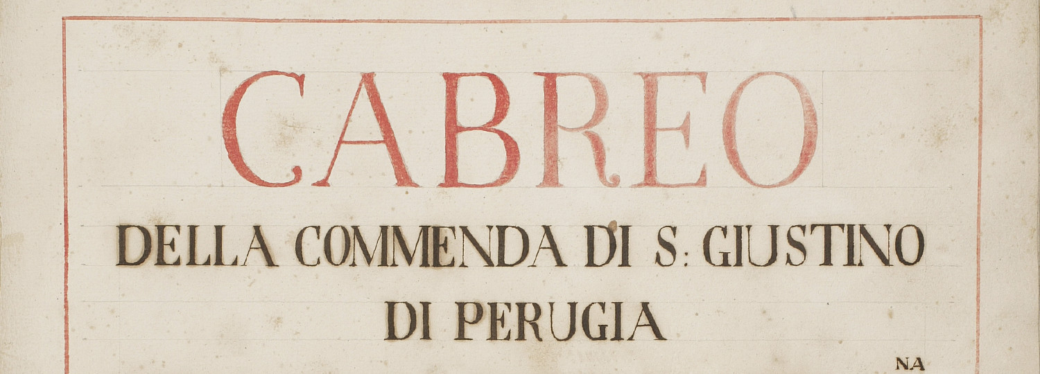© ASMOM, Archivio Priorato di Roma, Serie Commende, Cabreo 138, frontespizio, anni 1774-1775