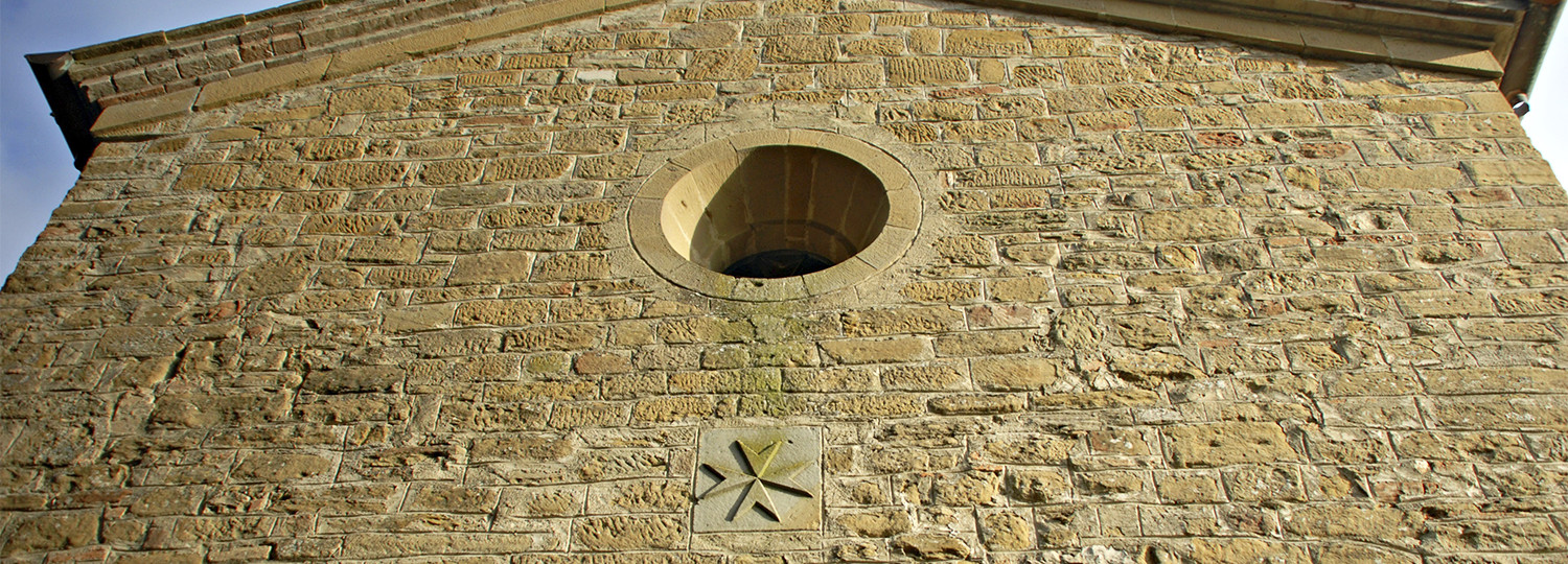 Facciata della chiesa di San Giustino de Arno